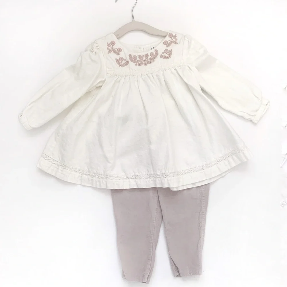 Artisan NY Baby Girl Pant and Blouse Outfit